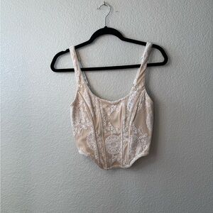 Cotton Candy Cream Lace Top